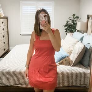 Anthropologie Walter Baker Pink Basket Weave Woven Texture Mini Dress Size Small